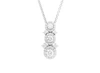 Collana Recarlo Donna Anniversary Halo in Oro bianco Diamante P01FA046/061-45